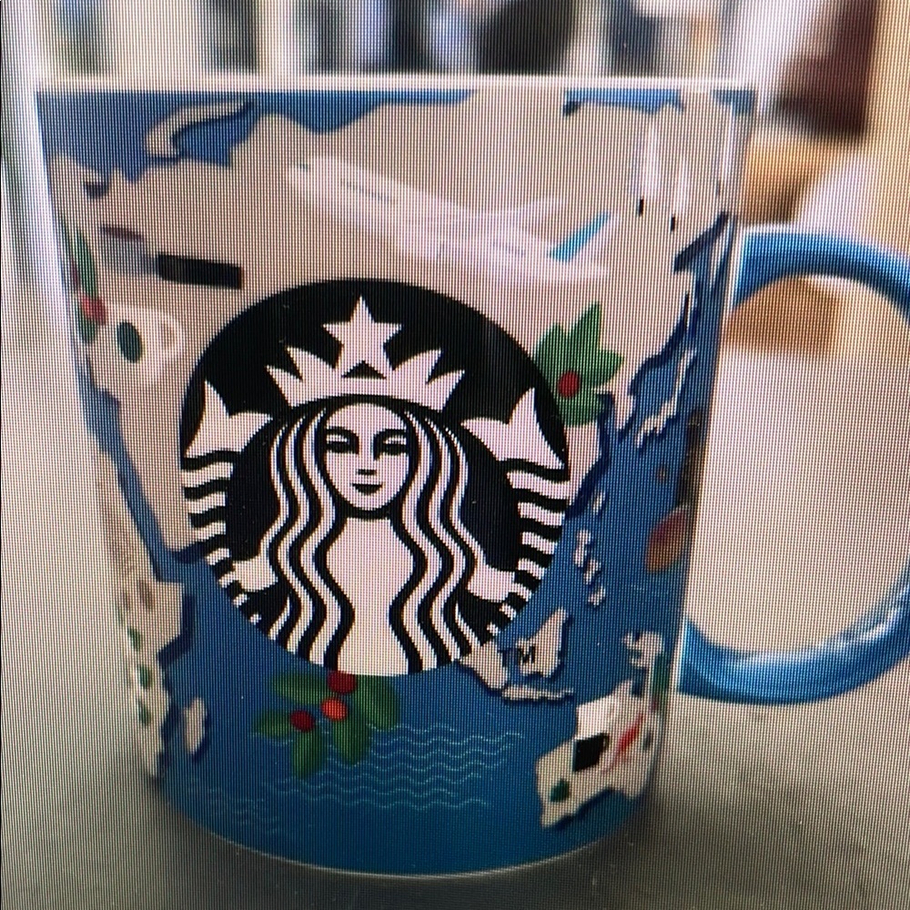 Starbucks Blue Ceramic Mug